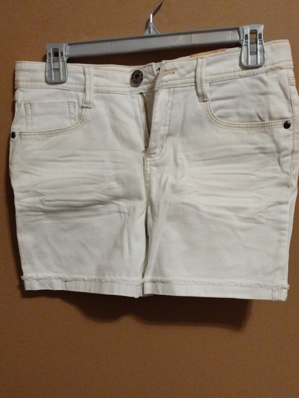 Mudd Girl's Classic White Denim Shorts